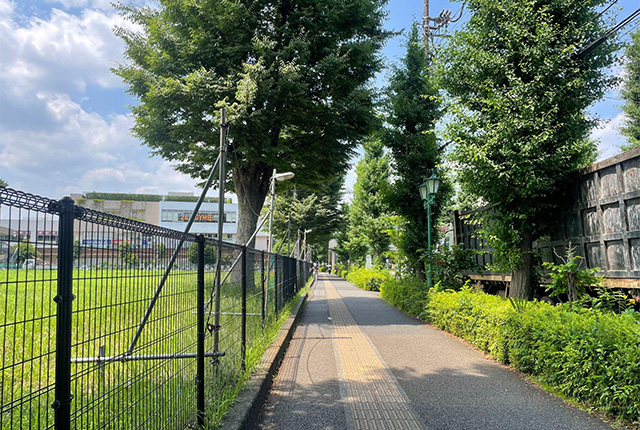 左手に、当院のあるTomorrow PLAZAが見えてきます。